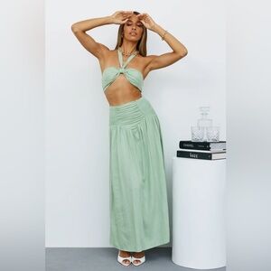 How I Like It Maxi Skirt (Sage)